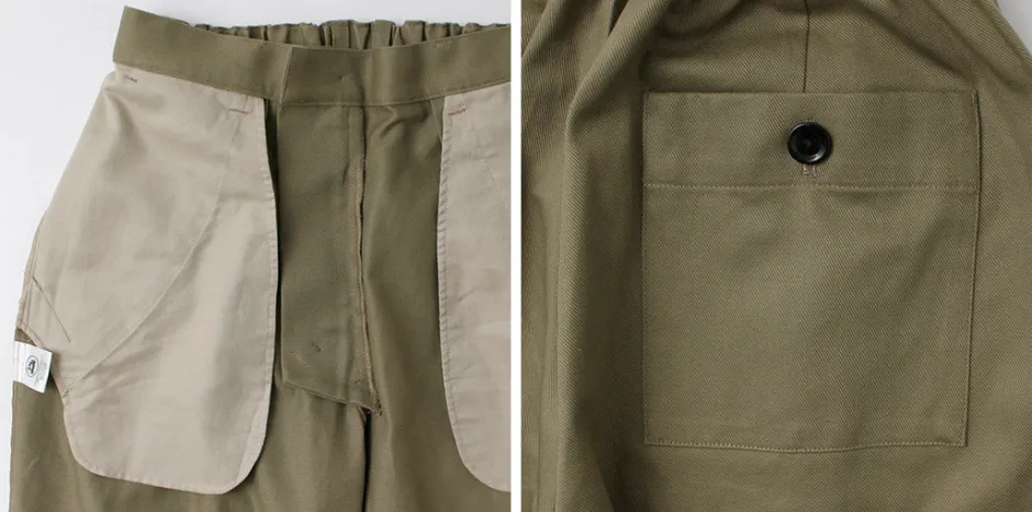 Work Pants & Chinos^RE MADE IN TOKYO JAPAN / Cotton hard twill tuck wide pants