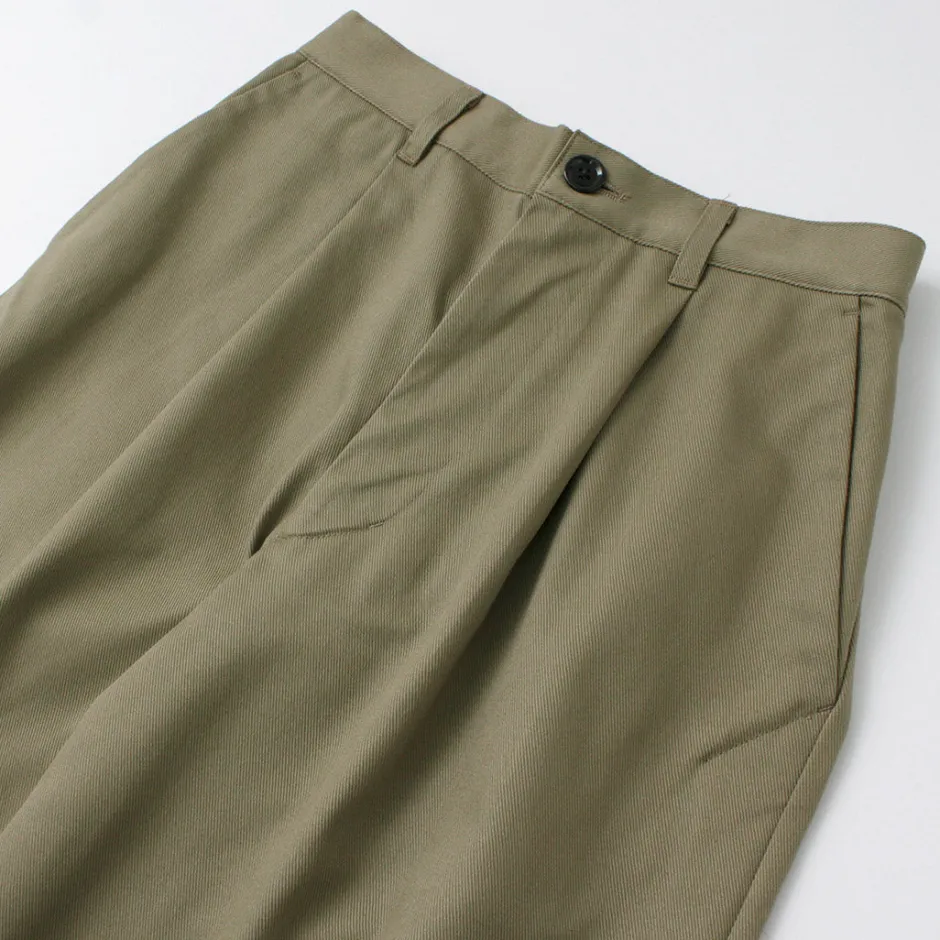 Work Pants & Chinos^RE MADE IN TOKYO JAPAN / Cotton hard twill tuck wide pants