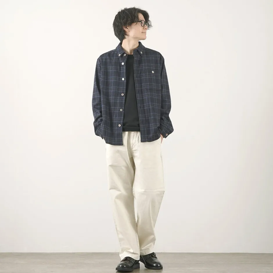 Shirts^RE MADE IN TOKYO JAPAN / Craft Wool Check CPO Button Down Shirt