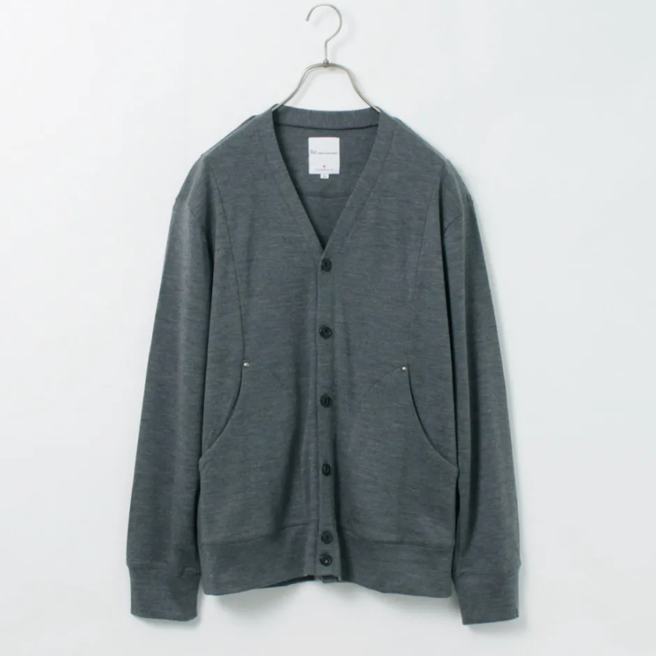 Cardigans^RE MADE IN TOKYO JAPAN / Dress Wool Knit Round Cut Cardigan