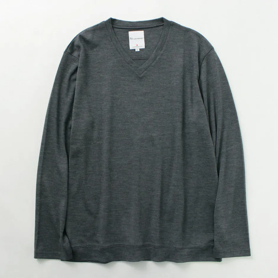 Knits^RE MADE IN TOKYO JAPAN / Dress Wool Knit V-Neck