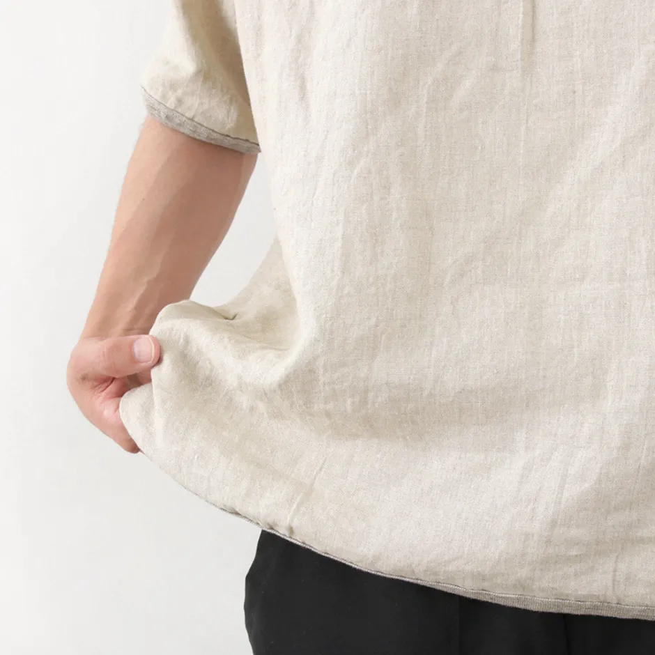 T-Shirts^RE MADE IN TOKYO JAPAN / French Linen Henley Neck T-Shirt