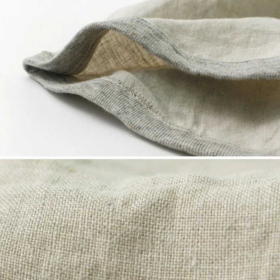 T-Shirts^RE MADE IN TOKYO JAPAN / French Linen Henley Neck T-Shirt