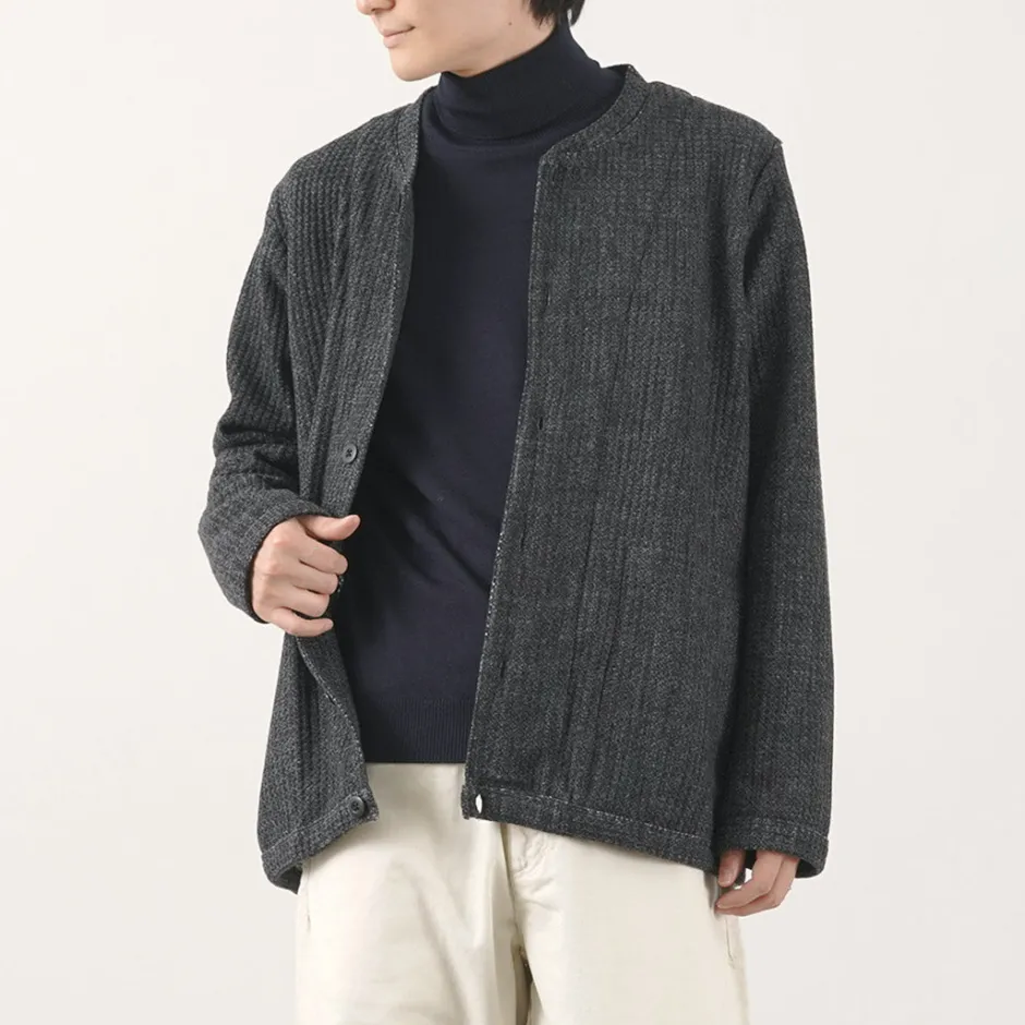 Cardigans^RE MADE IN TOKYO JAPAN / Glen Check Fleece Cardigan