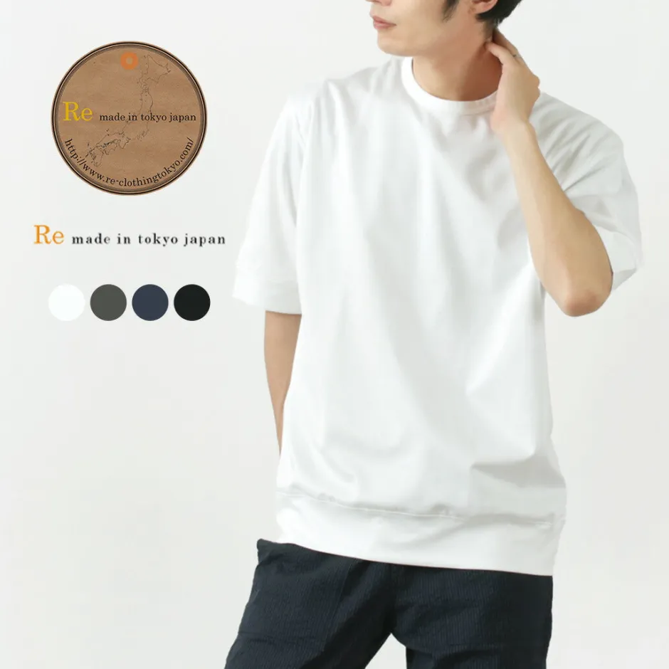 T-Shirts^RE MADE IN TOKYO JAPAN / Half Sleeve Wide Dress T-Shirt