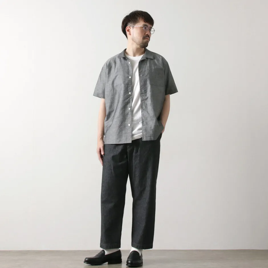 Shirts^RE MADE IN TOKYO JAPAN / Herdmans Linen Open Collar Shirt