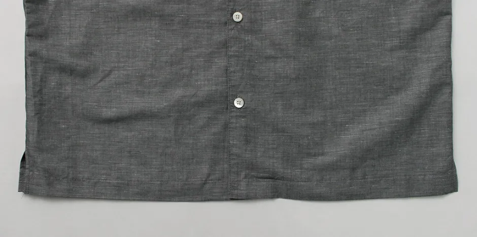 Shirts^RE MADE IN TOKYO JAPAN / Herdmans Linen Open Collar Shirt