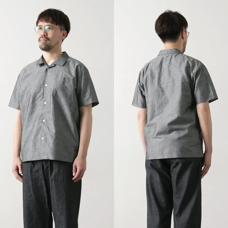 Shirts^RE MADE IN TOKYO JAPAN / Herdmans Linen Open Collar Shirt
