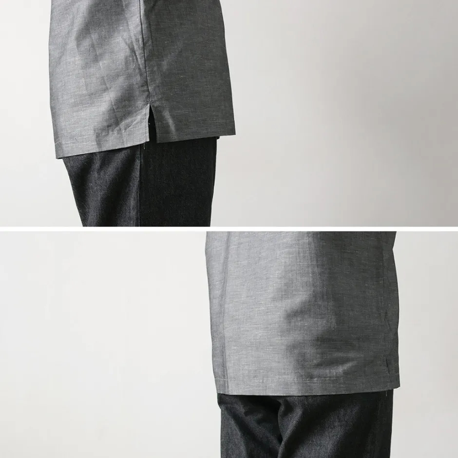 Shirts^RE MADE IN TOKYO JAPAN / Herdmans Linen Open Collar Shirt