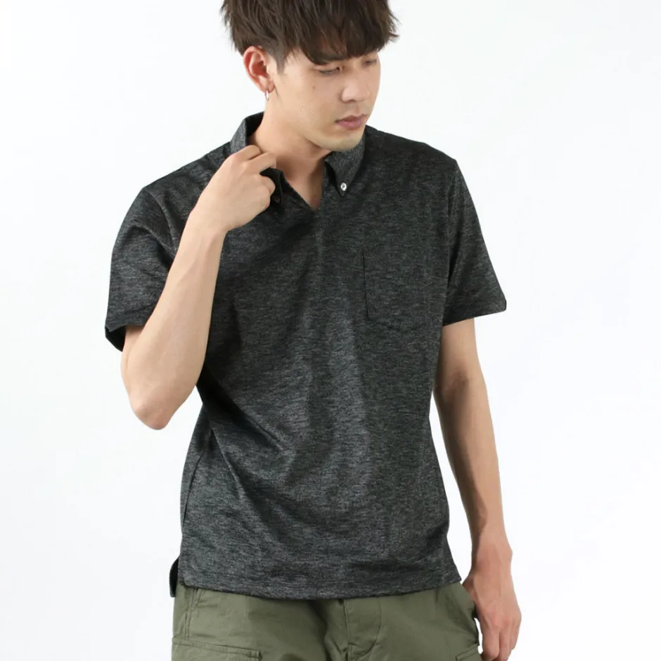 T-Shirts^RE MADE IN TOKYO JAPAN / Indigo Kanoko Button Down Skipper BD Skipper