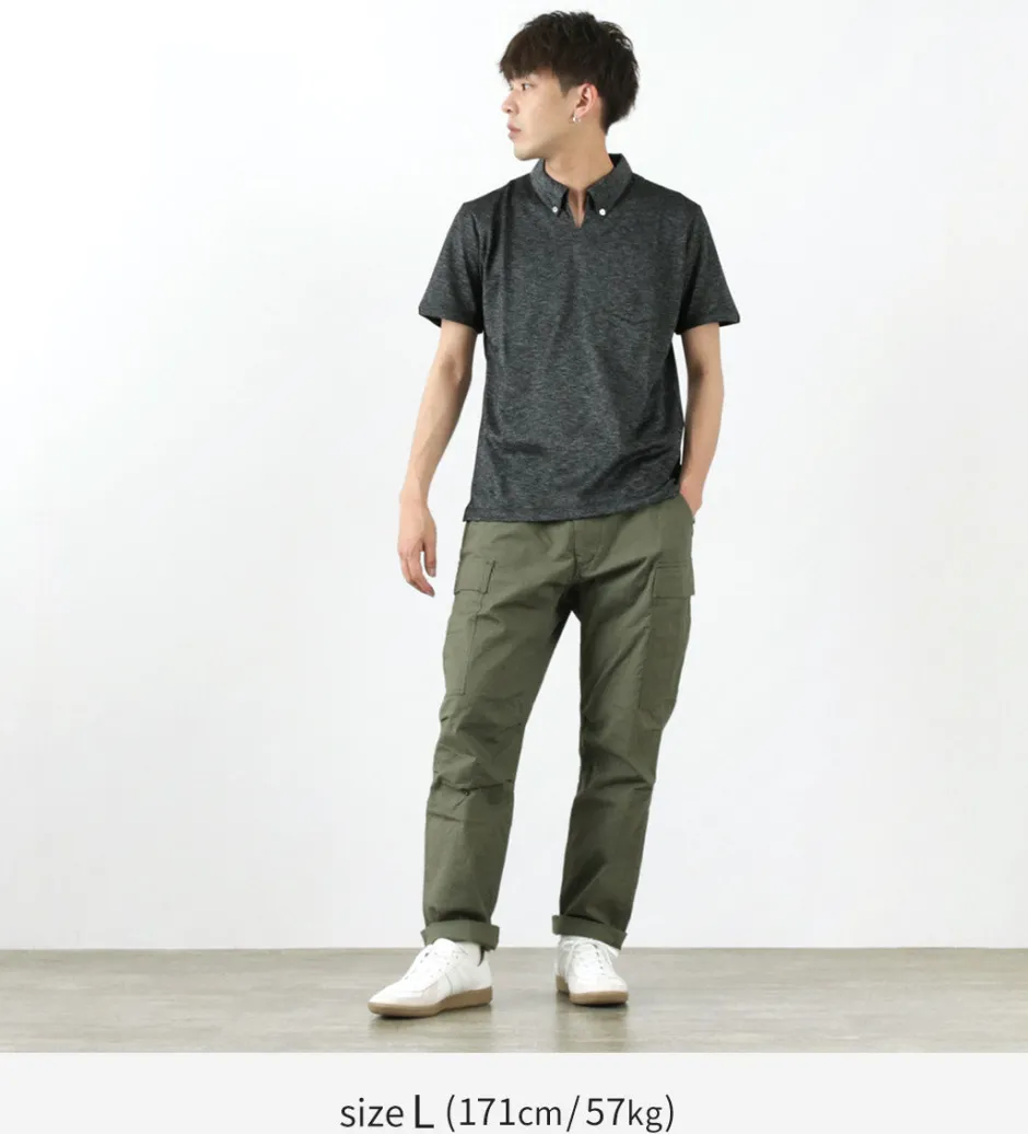 T-Shirts^RE MADE IN TOKYO JAPAN / Indigo Kanoko Button Down Skipper BD Skipper