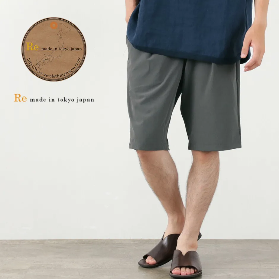 Shorts^RE MADE IN TOKYO JAPAN / Light Glen Check Tucked Half Pants charcoal