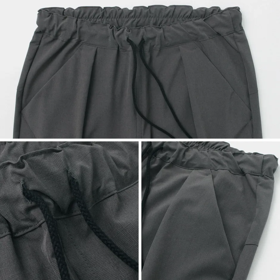 Shorts^RE MADE IN TOKYO JAPAN / Light Glen Check Tucked Half Pants charcoal