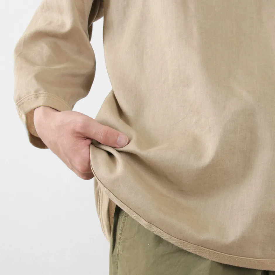 T-Shirts^RE MADE IN TOKYO JAPAN / Linen Canvas Henry Neck T-Shirt