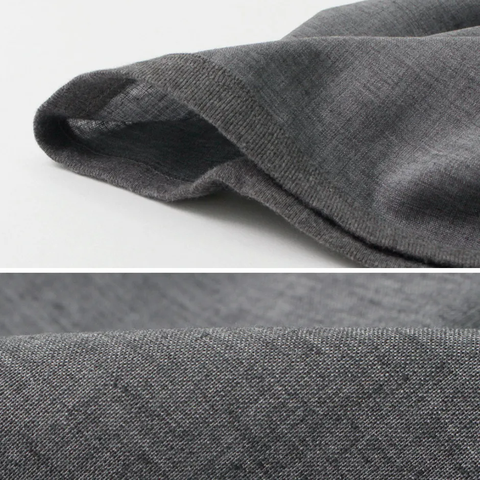 T-Shirts^RE MADE IN TOKYO JAPAN / Linen Canvas Henry Neck T-Shirt
