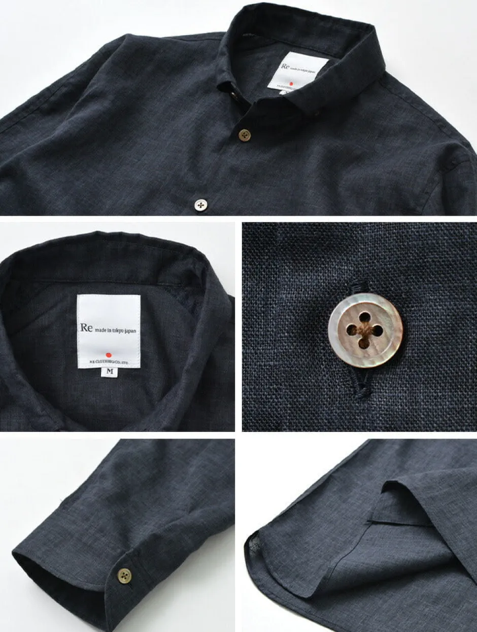 Shirts^RE MADE IN TOKYO JAPAN / Linen Canvas Split Raglan Shirt