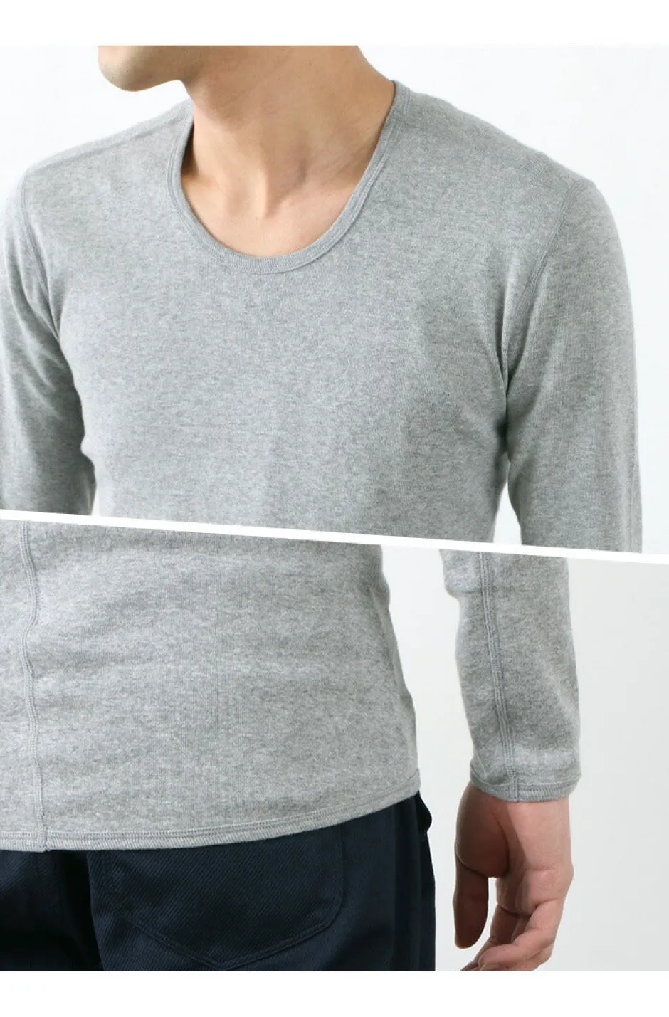 T-Shirts^RE MADE IN TOKYO JAPAN / Long Sleeve Perfect Innerwear U Neck