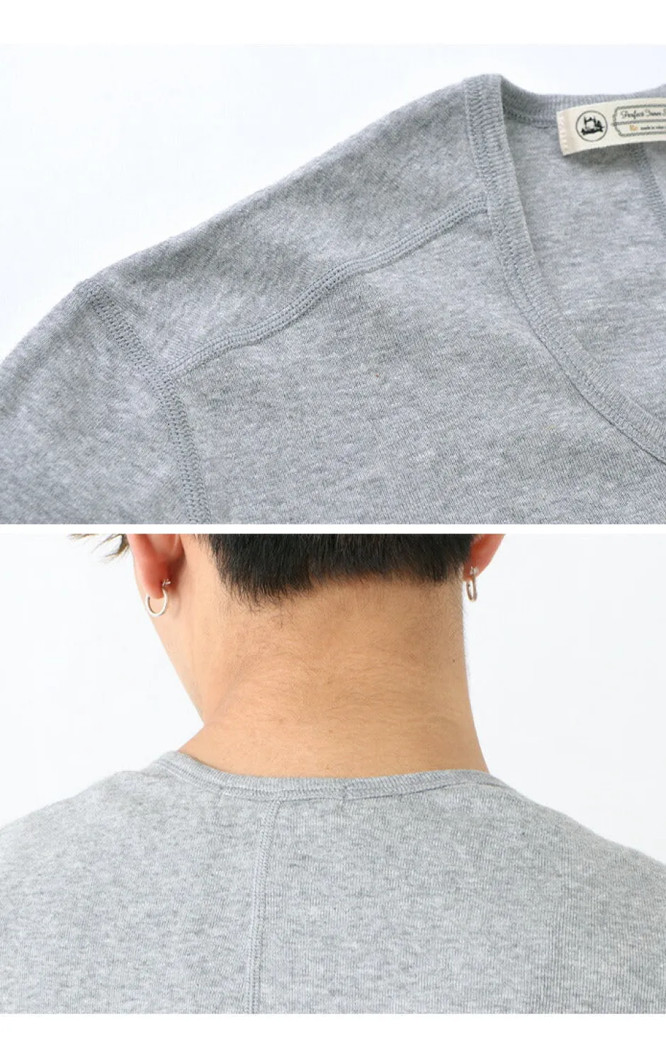 T-Shirts^RE MADE IN TOKYO JAPAN / Long Sleeve Perfect Innerwear U Neck