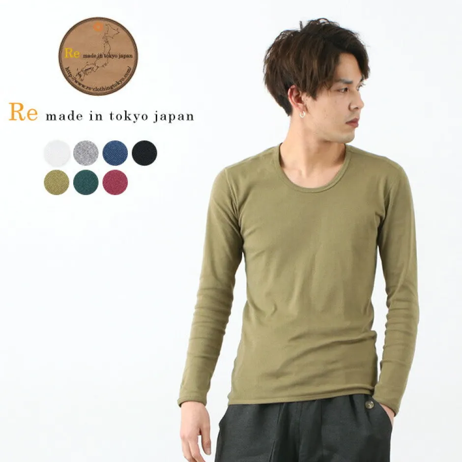 T-Shirts^RE MADE IN TOKYO JAPAN / Long Sleeve Perfect Innerwear U Neck