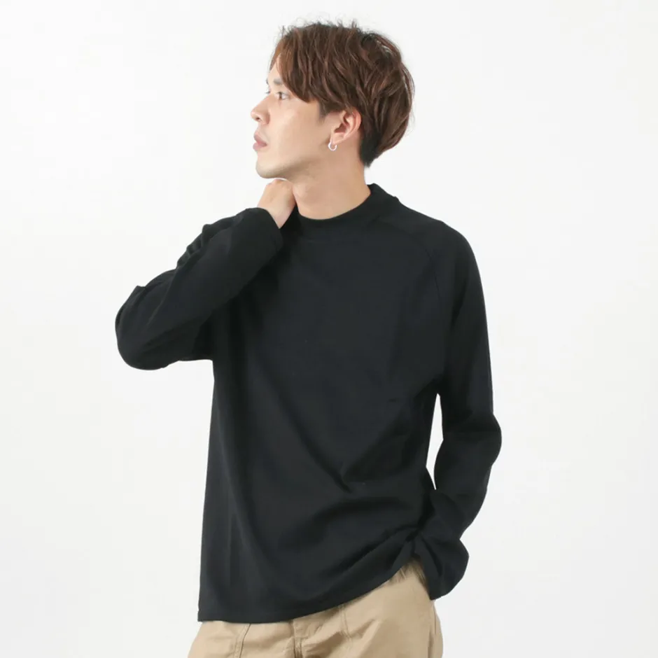 T-Shirts^RE MADE IN TOKYO JAPAN / Perfect Inner Giza Mock Neck Long Sleeve T-Shirt