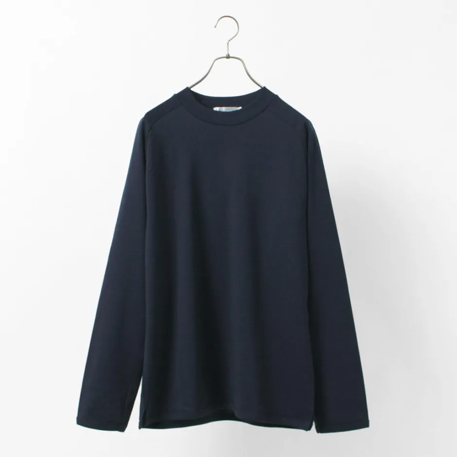 T-Shirts^RE MADE IN TOKYO JAPAN / Perfect Inner Giza Mock Neck Long Sleeve T-Shirt