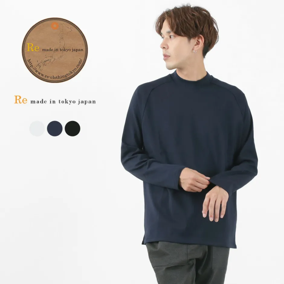 T-Shirts^RE MADE IN TOKYO JAPAN / Perfect Inner Giza Mock Neck Long Sleeve T-Shirt
