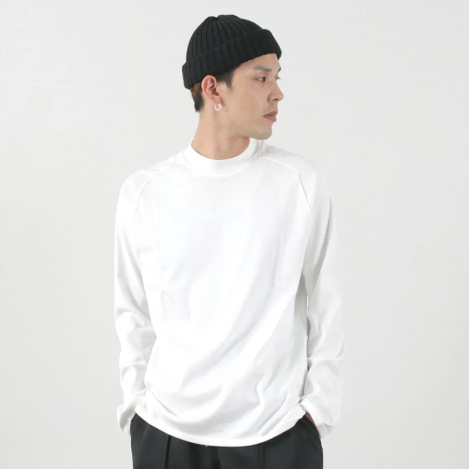 T-Shirts^RE MADE IN TOKYO JAPAN / Perfect Inner Giza Mock Neck Long Sleeve T-Shirt
