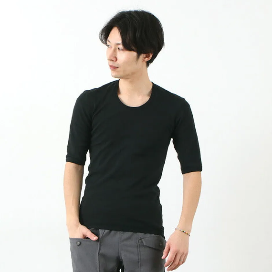 T-Shirts^RE MADE IN TOKYO JAPAN / Perfect Inner Half Sleeve U-Neck