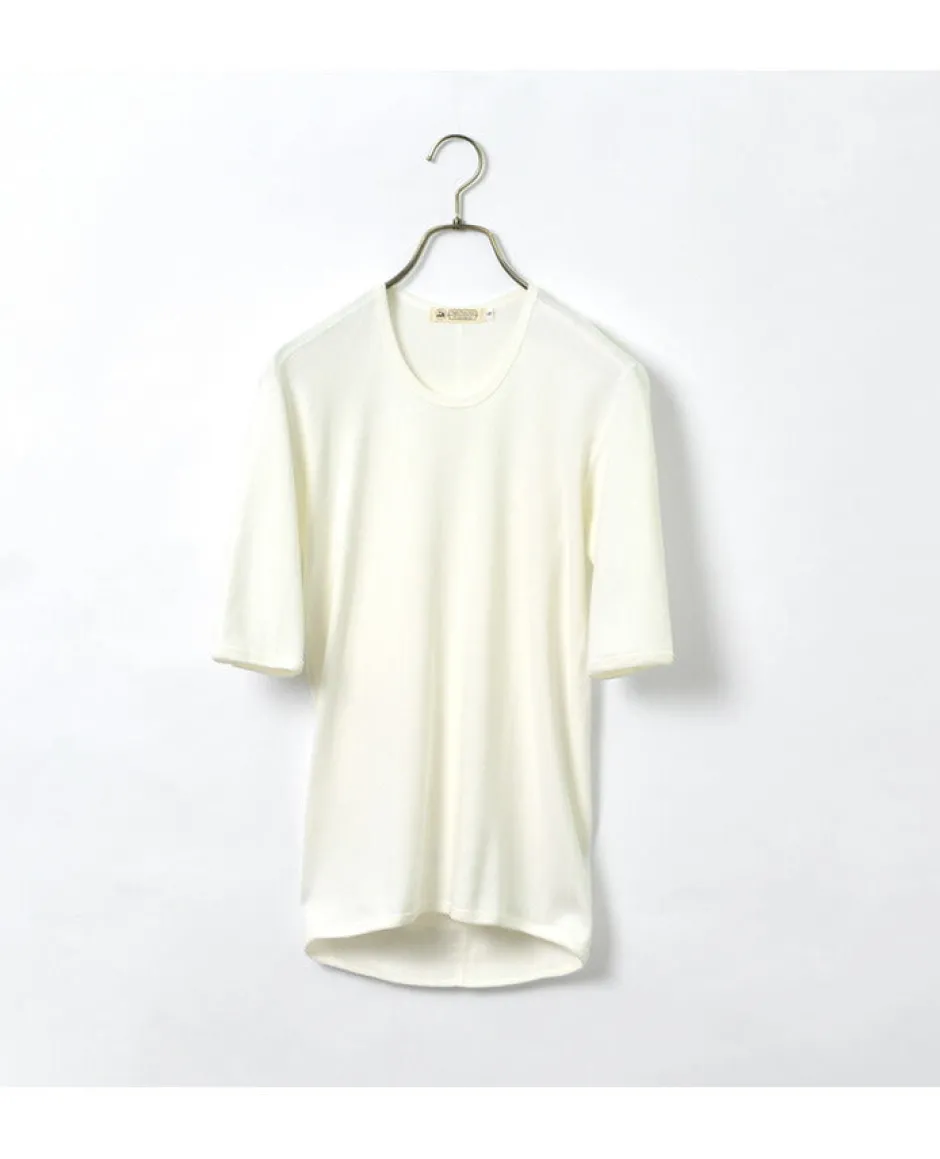 T-Shirts^RE MADE IN TOKYO JAPAN / Perfect Inner Half Sleeve U-Neck