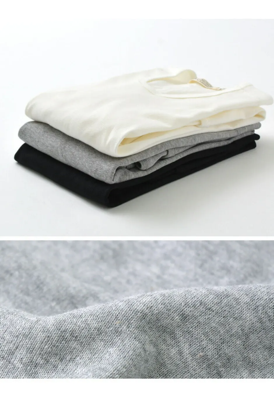 T-Shirts^RE MADE IN TOKYO JAPAN / Perfect Inner Half Sleeve U-Neck