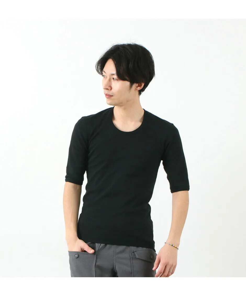 T-Shirts^RE MADE IN TOKYO JAPAN / Perfect Inner Half Sleeve U-Neck