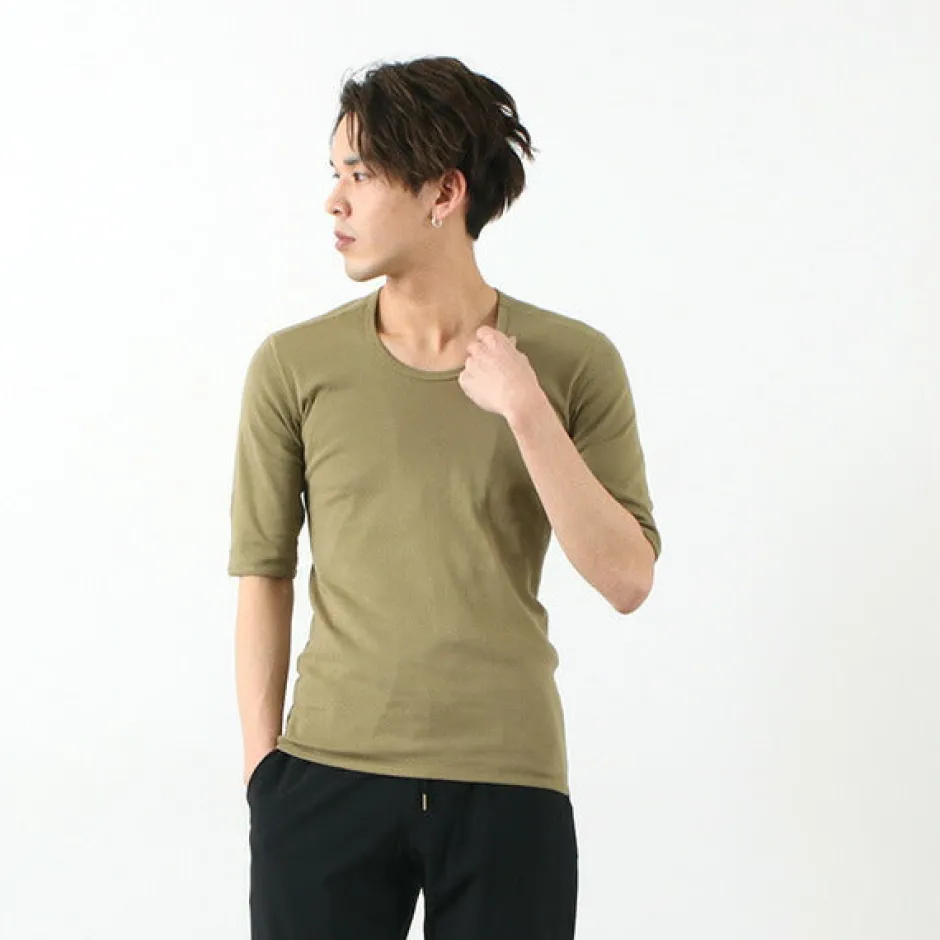 T-Shirts^RE MADE IN TOKYO JAPAN / Perfect Inner Half Sleeve U-Neck