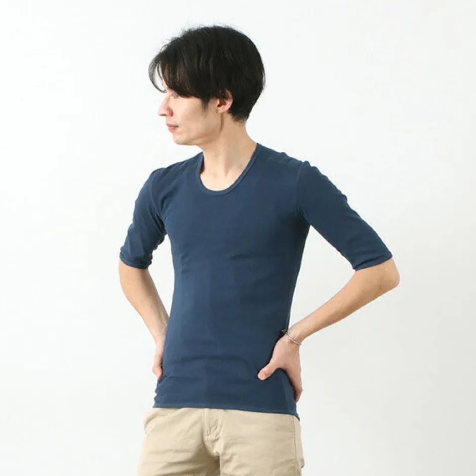 T-Shirts^RE MADE IN TOKYO JAPAN / Perfect Inner Half Sleeve U-Neck