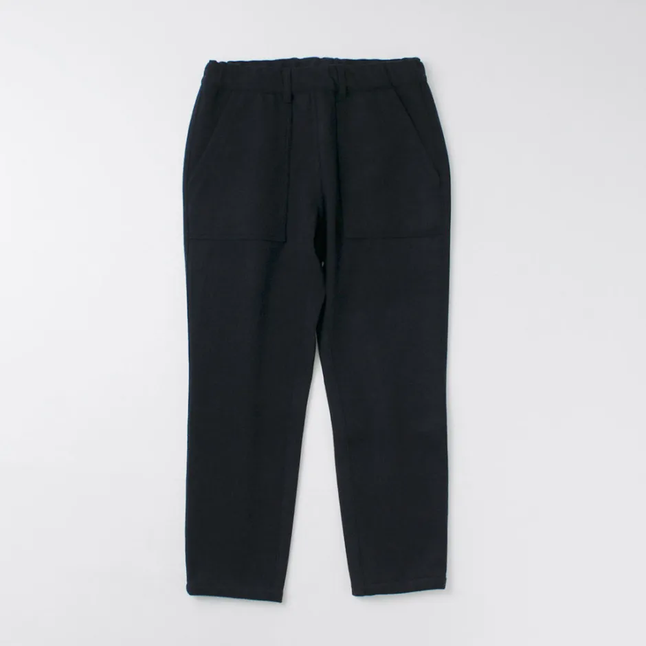 Trousers^RE MADE IN TOKYO JAPAN / Super 140 Wool Melton Easy Slacks navy