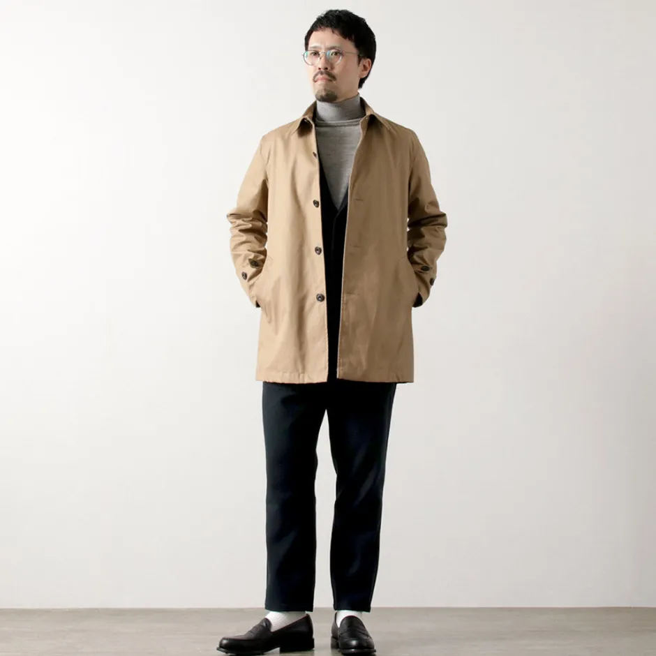 Trousers^RE MADE IN TOKYO JAPAN / Super 140 Wool Melton Easy Slacks navy