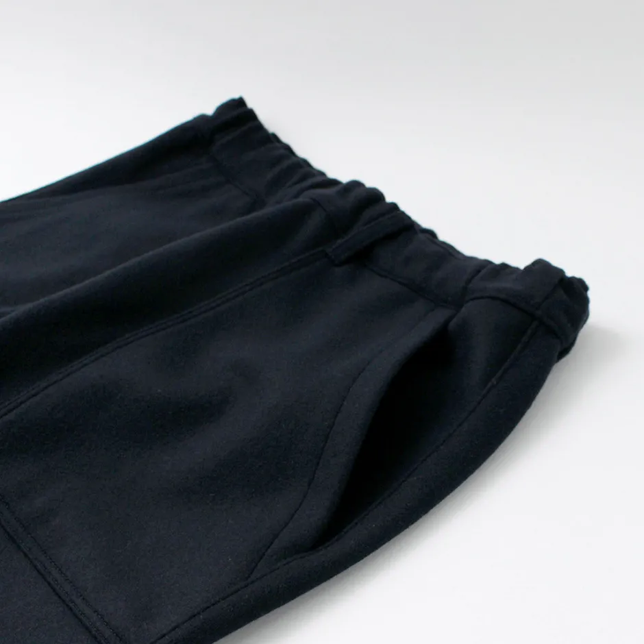 Trousers^RE MADE IN TOKYO JAPAN / Super 140 Wool Melton Easy Slacks navy
