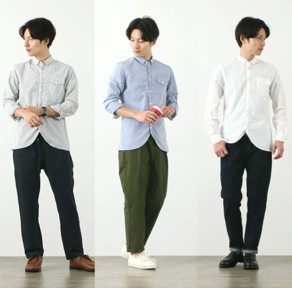 Shirts^RE MADE IN TOKYO JAPAN / Supima Typewriter Round Hem Shirt