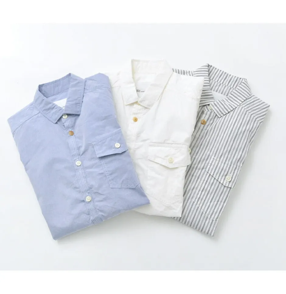 Shirts^RE MADE IN TOKYO JAPAN / Supima Typewriter Round Hem Shirt