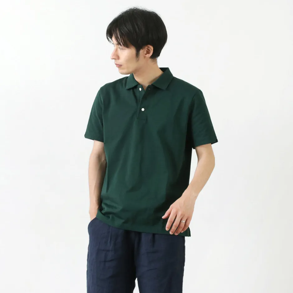 Shirts^RE MADE IN TOKYO JAPAN / SUVIN GOLD COTTON KNIT SHIRT
