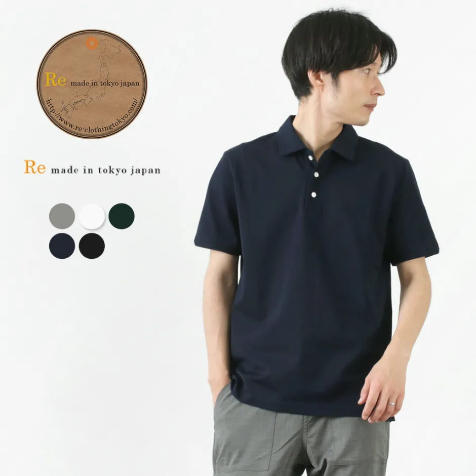 Shirts^RE MADE IN TOKYO JAPAN / SUVIN GOLD COTTON KNIT SHIRT