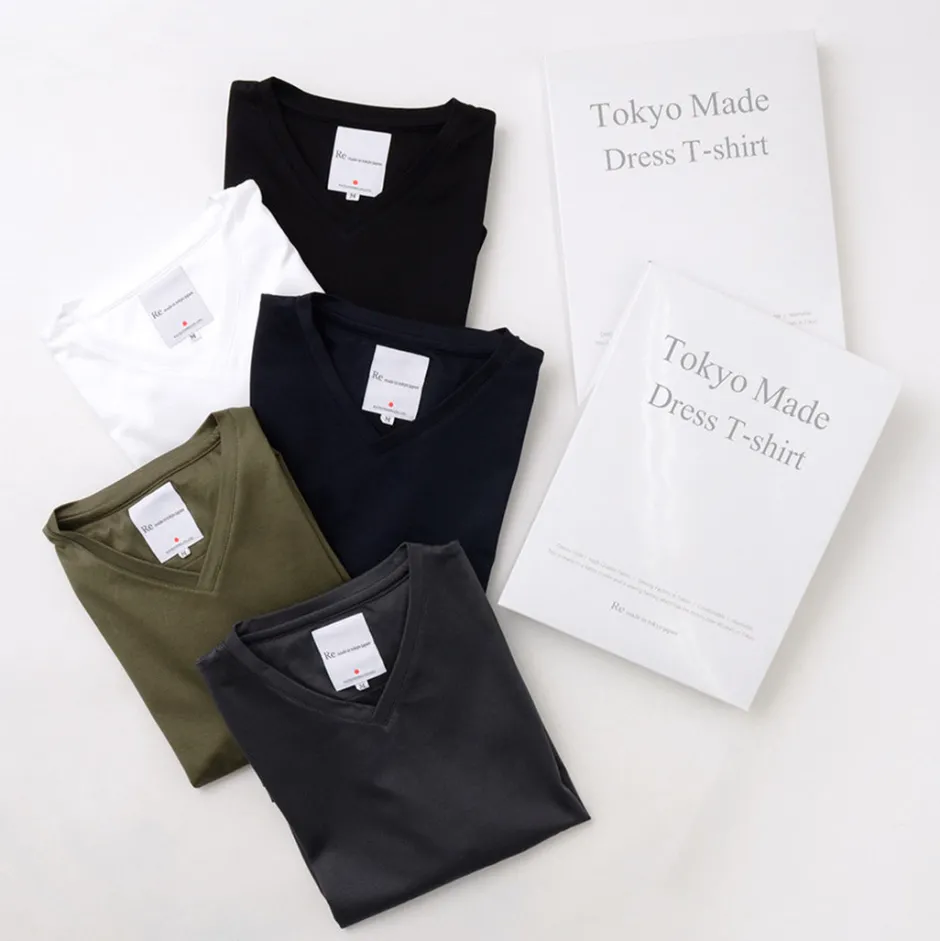 T-Shirts^RE MADE IN TOKYO JAPAN / Tokyo Made Dress T-Shirt V-Neck