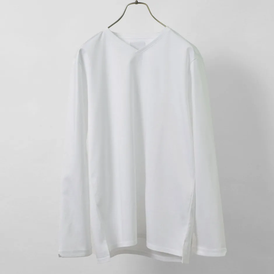 T-Shirts^RE MADE IN TOKYO JAPAN / Tokyo Made V-Neck Long Sleeve Dress T-Shirt 5721A-CT