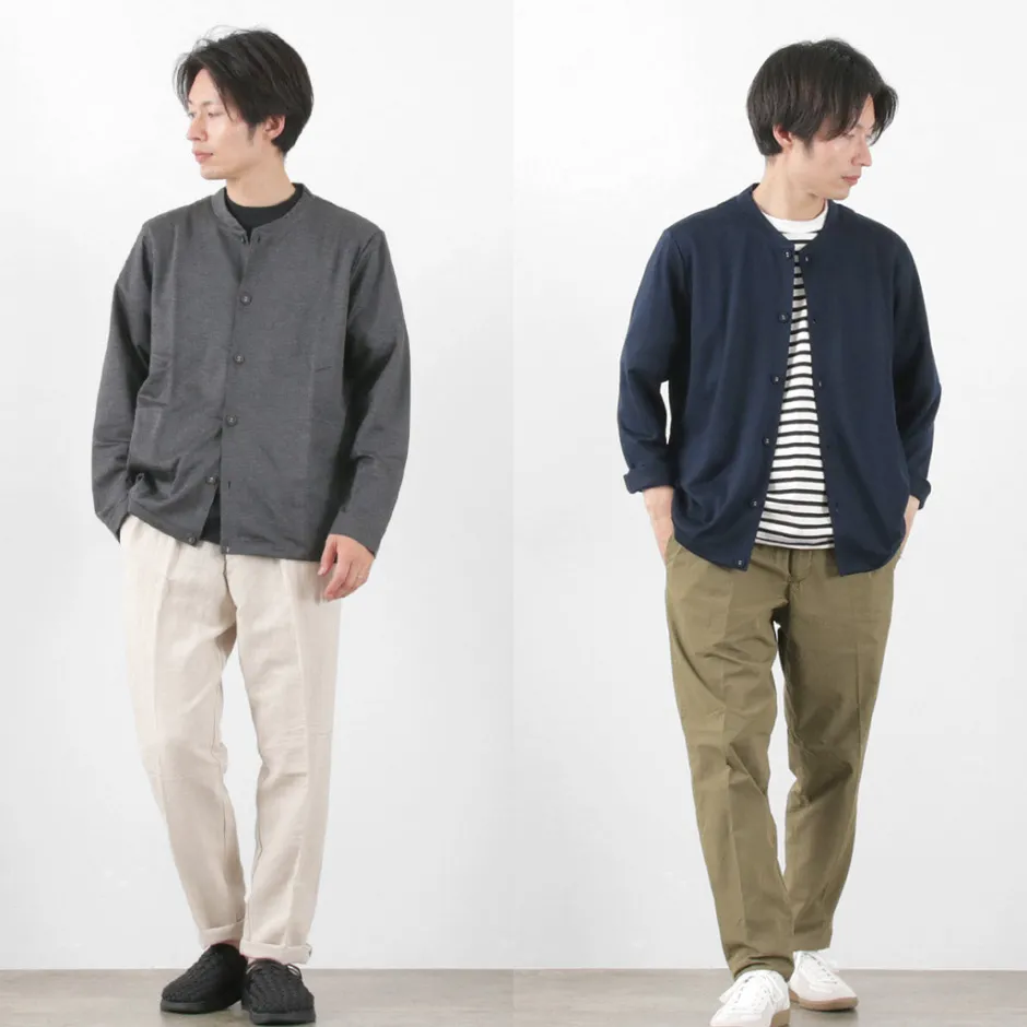 Cardigans^RE MADE IN TOKYO JAPAN / Viscose knit crew neck Cardigan