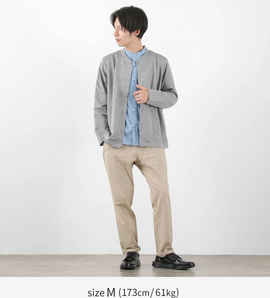 Cardigans^RE MADE IN TOKYO JAPAN / Viscose knit crew neck Cardigan
