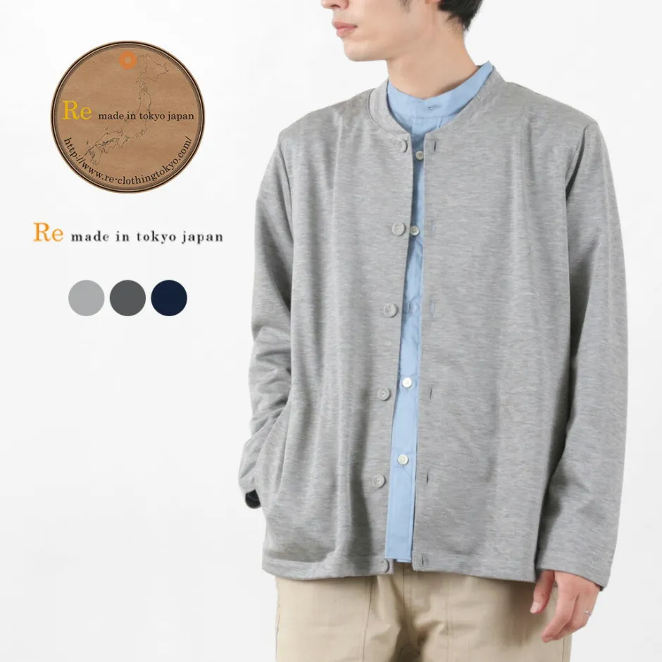 Cardigans^RE MADE IN TOKYO JAPAN / Viscose knit crew neck Cardigan