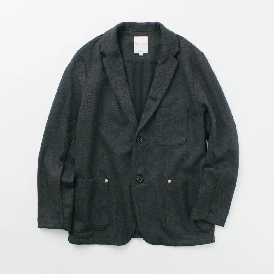 Jackets^RE MADE IN TOKYO JAPAN / Wool Cashmere Kersey Coverall Jacket