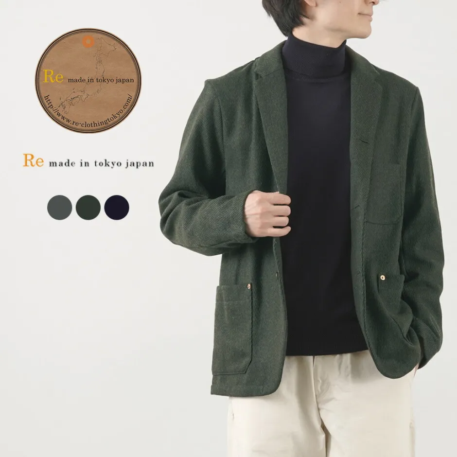 Jackets^RE MADE IN TOKYO JAPAN / Wool Cashmere Kersey Coverall Jacket