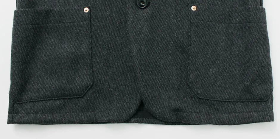 Jackets^RE MADE IN TOKYO JAPAN / Wool Cashmere Kersey Coverall Jacket
