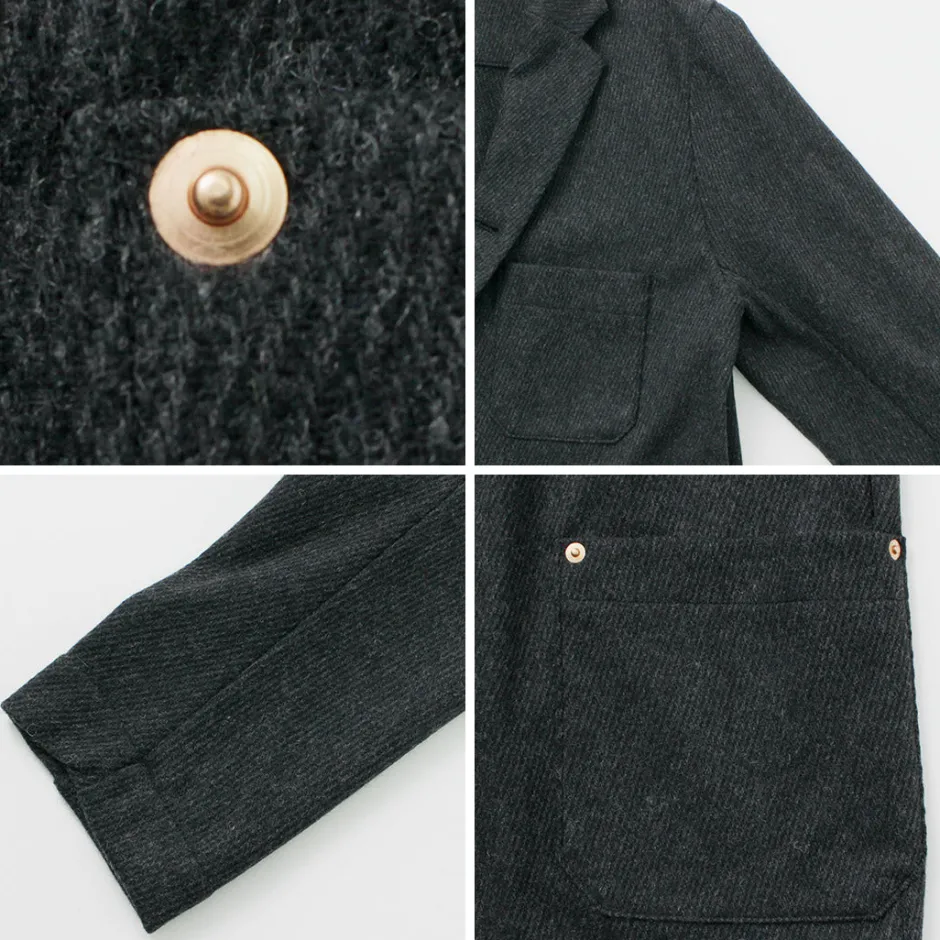 Jackets^RE MADE IN TOKYO JAPAN / Wool Cashmere Kersey Coverall Jacket