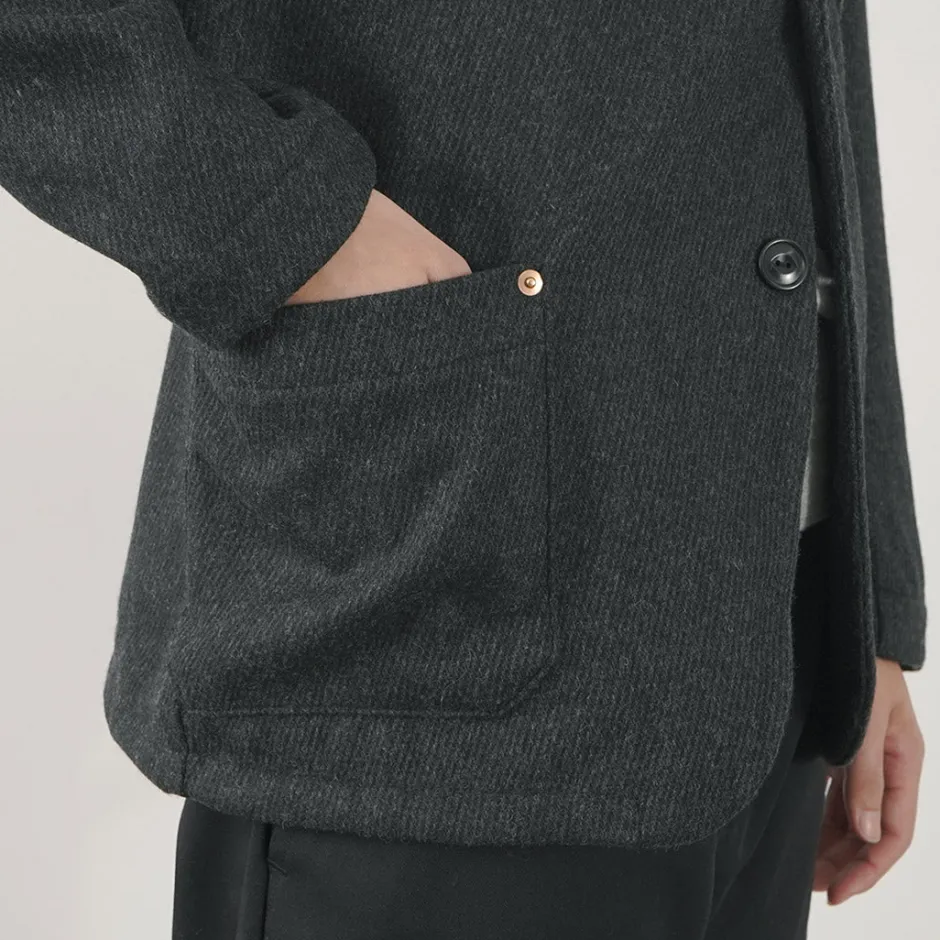 Jackets^RE MADE IN TOKYO JAPAN / Wool Cashmere Kersey Coverall Jacket